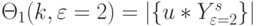 \Theta_1(k,\varepsilon=2) = |\{u*Y^s_{\varepsilon=2}\}|