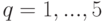 q=1,...,5