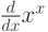 \frac{d}{dx} x^x