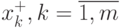 x_k^+, k = \overline{1,m}