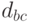 d_{bc}