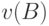 v(B)