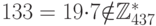 133=19{\cdot}7{\notin}\mathbb{Z}_{437}^\ast