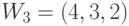 W _{3} = (4, 3, 2)