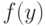 f(y) 