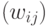 (w_{ij})