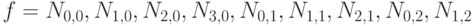  f = N_{0,0}, N_{1,0}, N_{2,0}, N_{3,0}, N_{0,1}, N_{1,1}, N_{2,1}, N_{0,2}, N_{1,2}