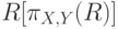 R[\pi _{X,Y} (R)]