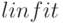  linfit 