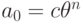 a_0=c\theta^n