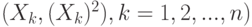 (X_k, (X_k)^2), k=1,2,...,n)