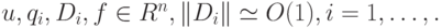 u, q_i , D_i, f \in R^n, \left\|{D_i}\right\|  \simeq O(1), i = 1, \ldots,.