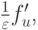 $ \frac{1}{\varepsilon } f^{\prime}_u   $,