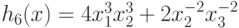 h_{6}(x)=4 x_{1}^{3}x_{2}^{3}+2 x_{2}^{-2}x_{3}^{-2}