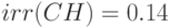 irr(CH)=0.14