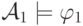 \mathcal{A}_1 \models \varphi_1