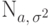 {\mathrm N}_{a,\,\sigma^2}\vphantom{a^{a^a}}