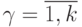 \gamma = \overline{1,k}