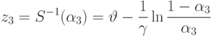 z_3=S^{-1}(\alpha_3)=\vartheta-\frac{1}{\gamma}\ln\frac{1-\alpha_3}{\alpha_3}