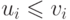 u_i\le
v_i