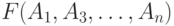 F(A_{1}, A_{3}, \ldots ,A_{n})
