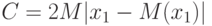 C=2M|x_1-M(x_1)|