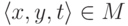 \langle x,y,t\rangle\hm\in M