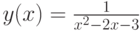 y(x)=\frac{1}{x^{2}-2x-3