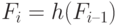 F_i = h(F_{i – 1})